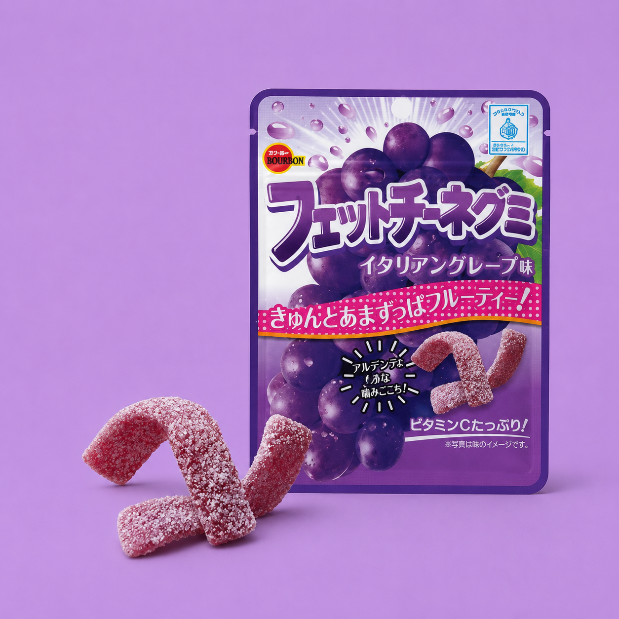 波本 義式寬扁麵 軟糖 義大利 葡萄