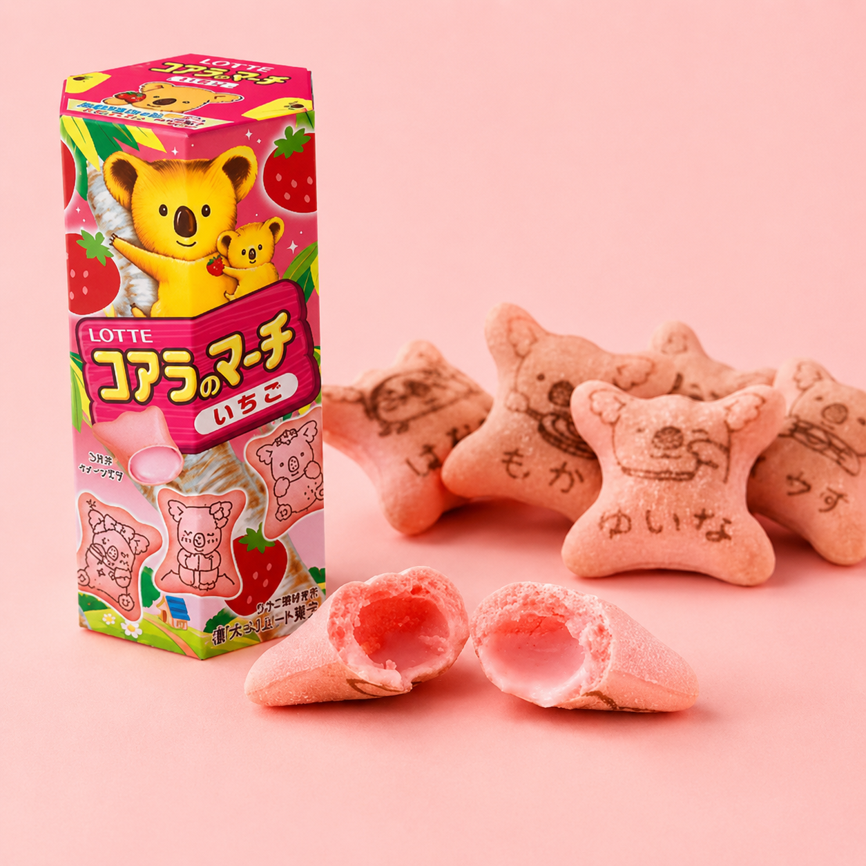 樂天無尾熊餅乾-草莓口味