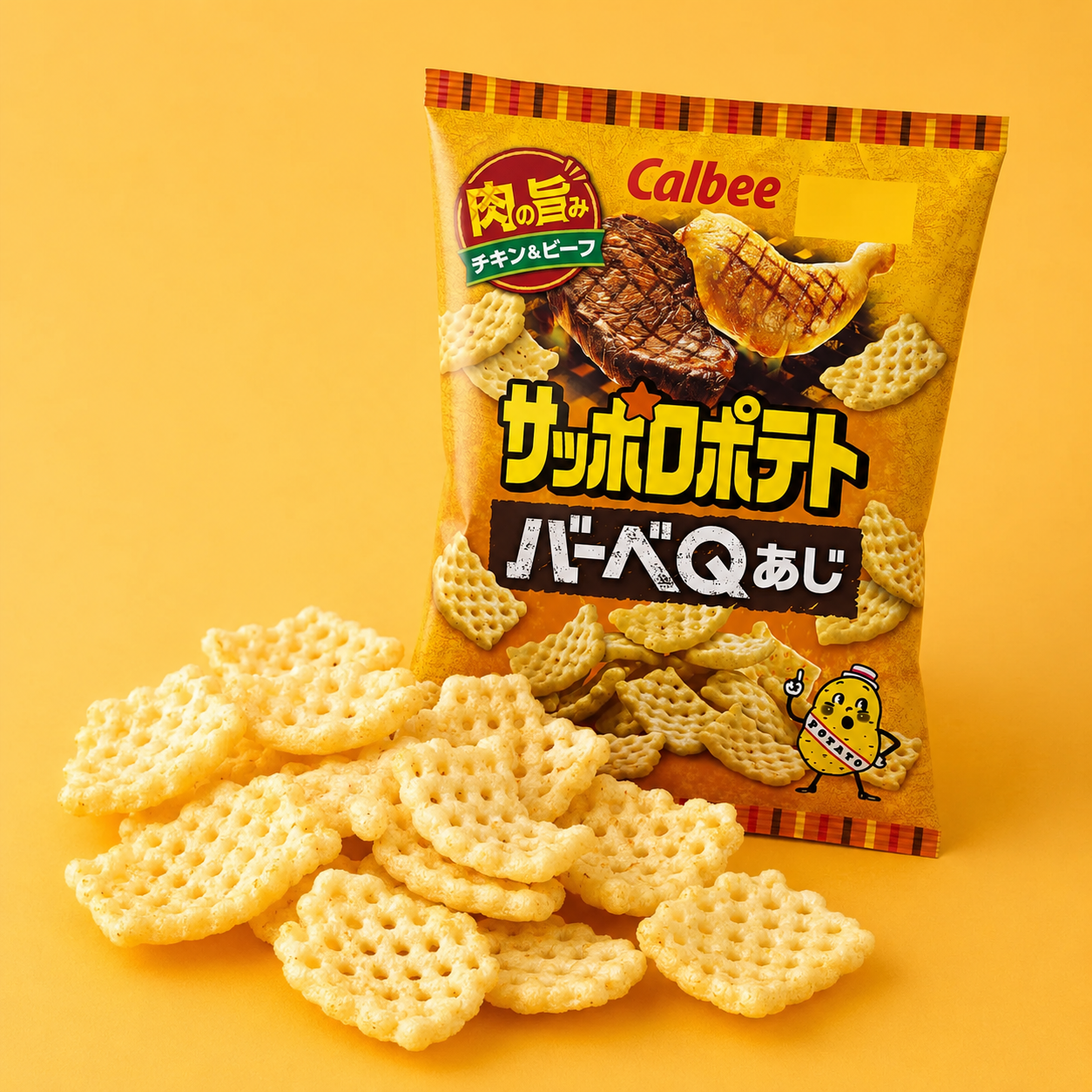 Calbee Sapporo Potato BBQ Flavor