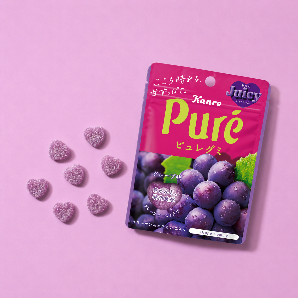 Kanro Pure Gummy Grape
