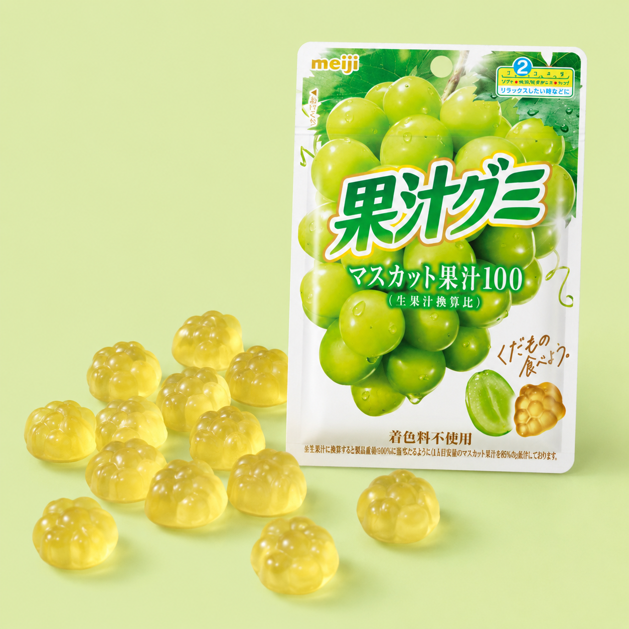 明治果汁Q軟糖 香印青提