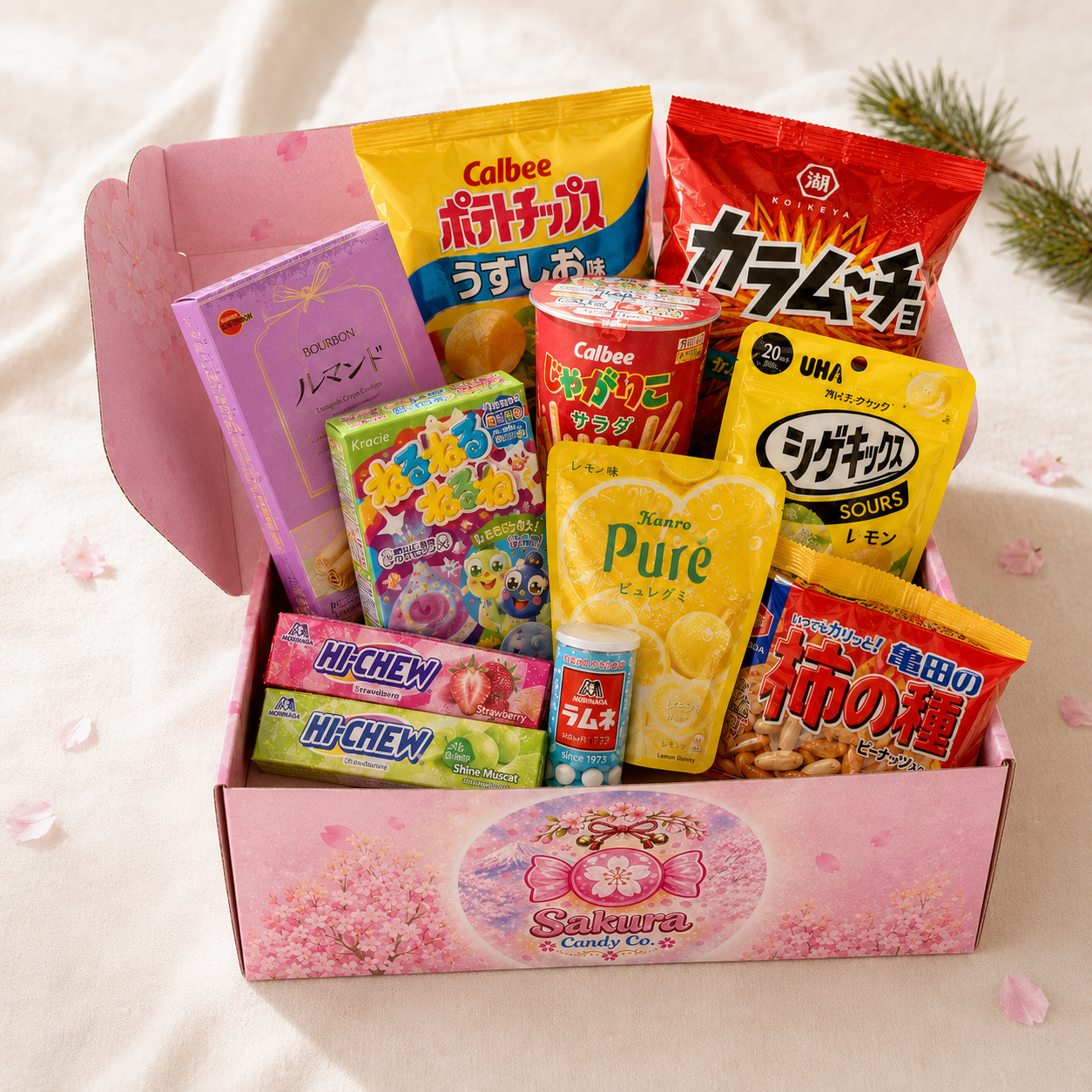 櫻花糖果盒 — 日本零食組合包，日本直送