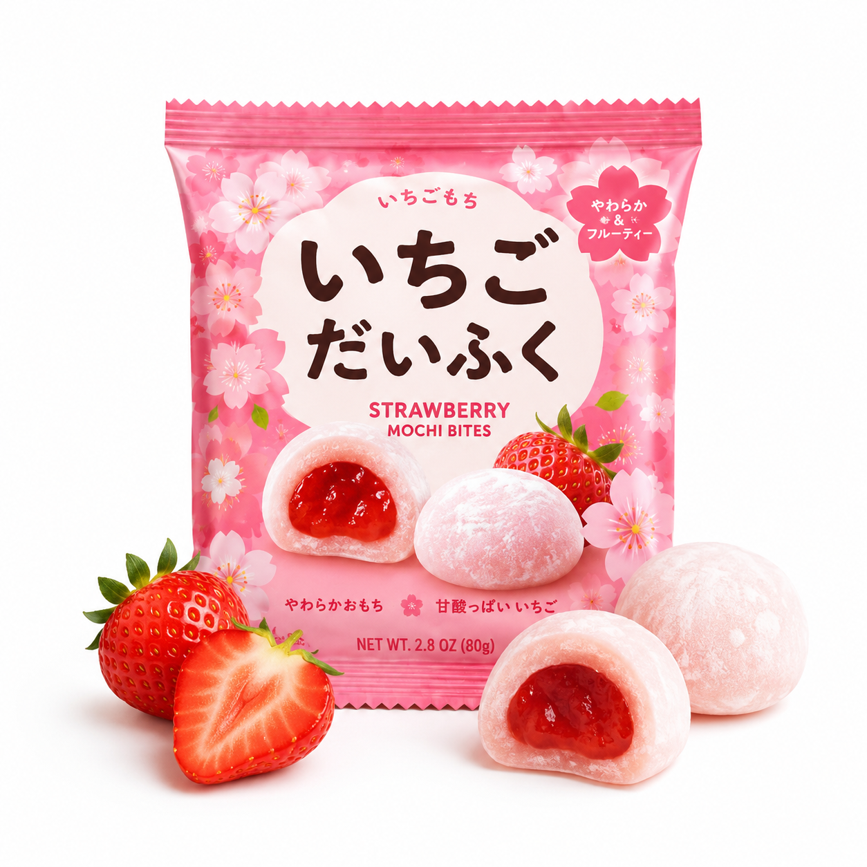 Strawberry Mochi Bites